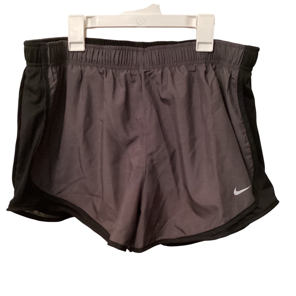 Nike Womens Tempo Dri-FIT Running Shorts Iron Grey Black CU8890-083 XL New